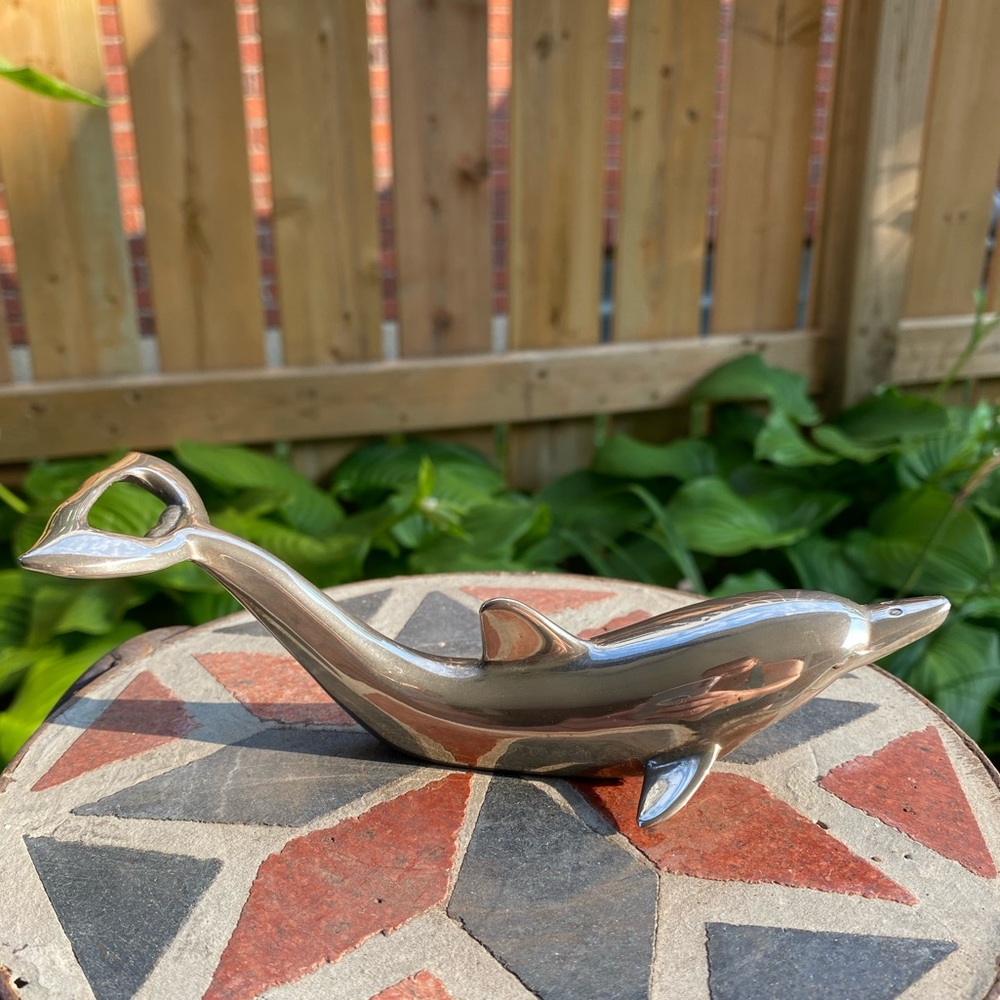 E.P. Zinc Made In Hong Kong Dolphin Bottle opener